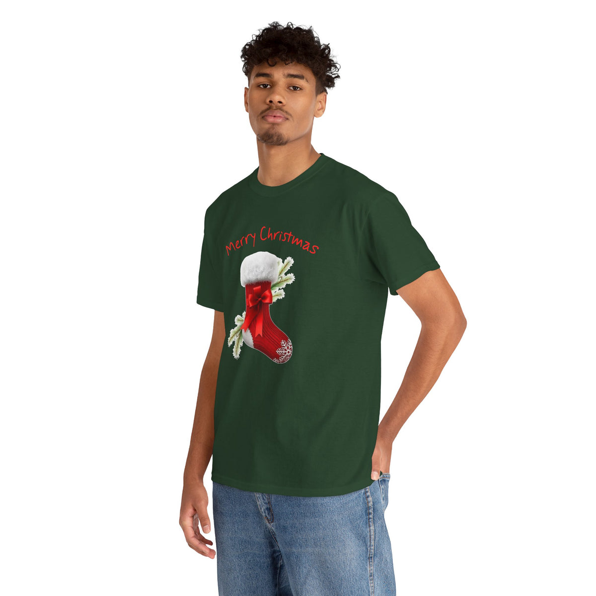 Holiday Stalking, Merry Christmas, Unisex Heavy Cotton Tee