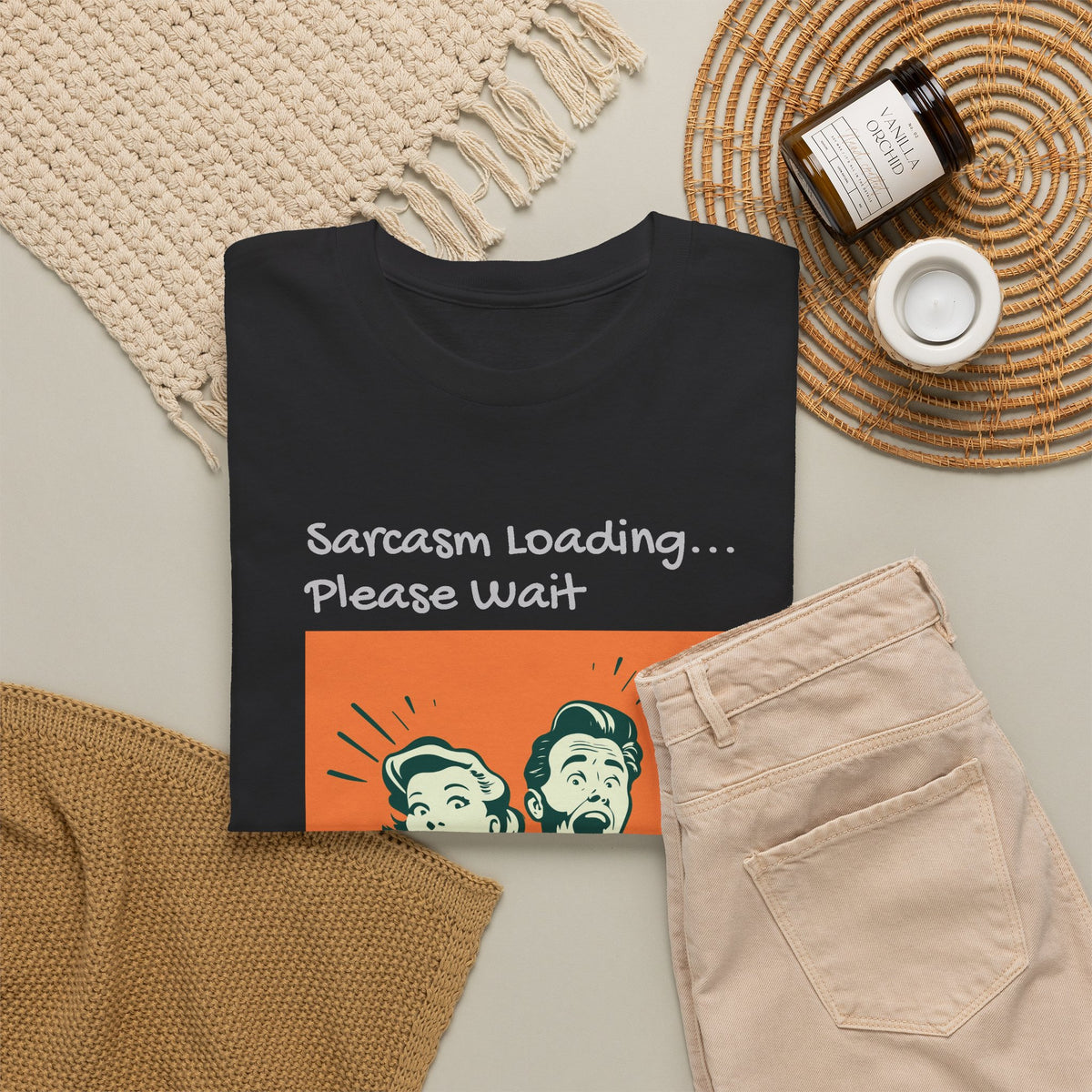Sarcasm Loading, Funny, Heavy Cotton Tee