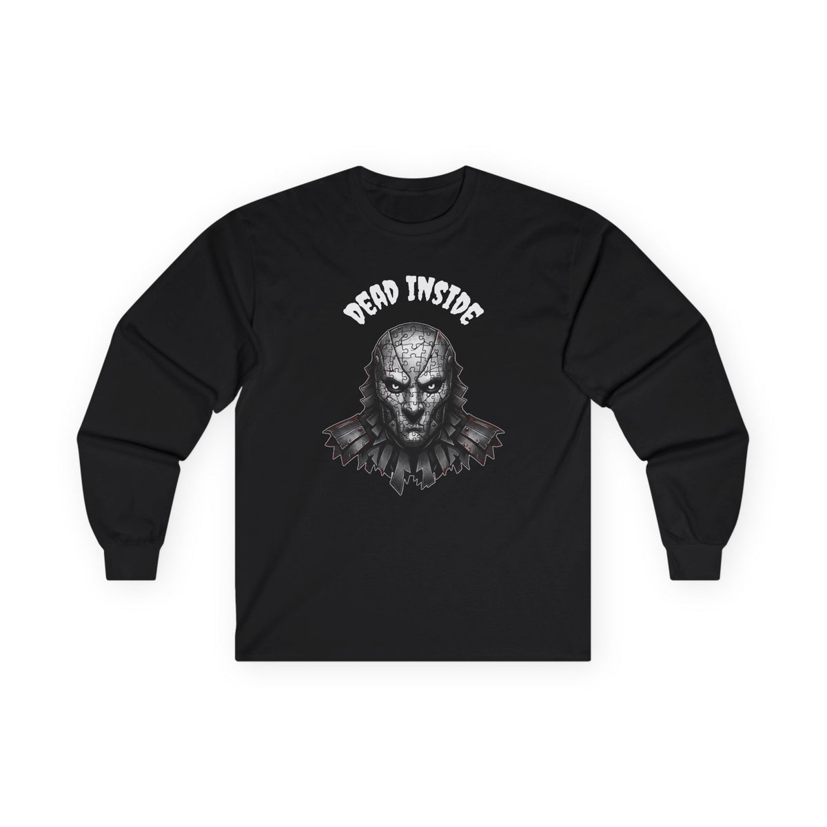 Dark Puzzle Skull Halloween Long Sleeve T-Shirt – Stay Weird Goods