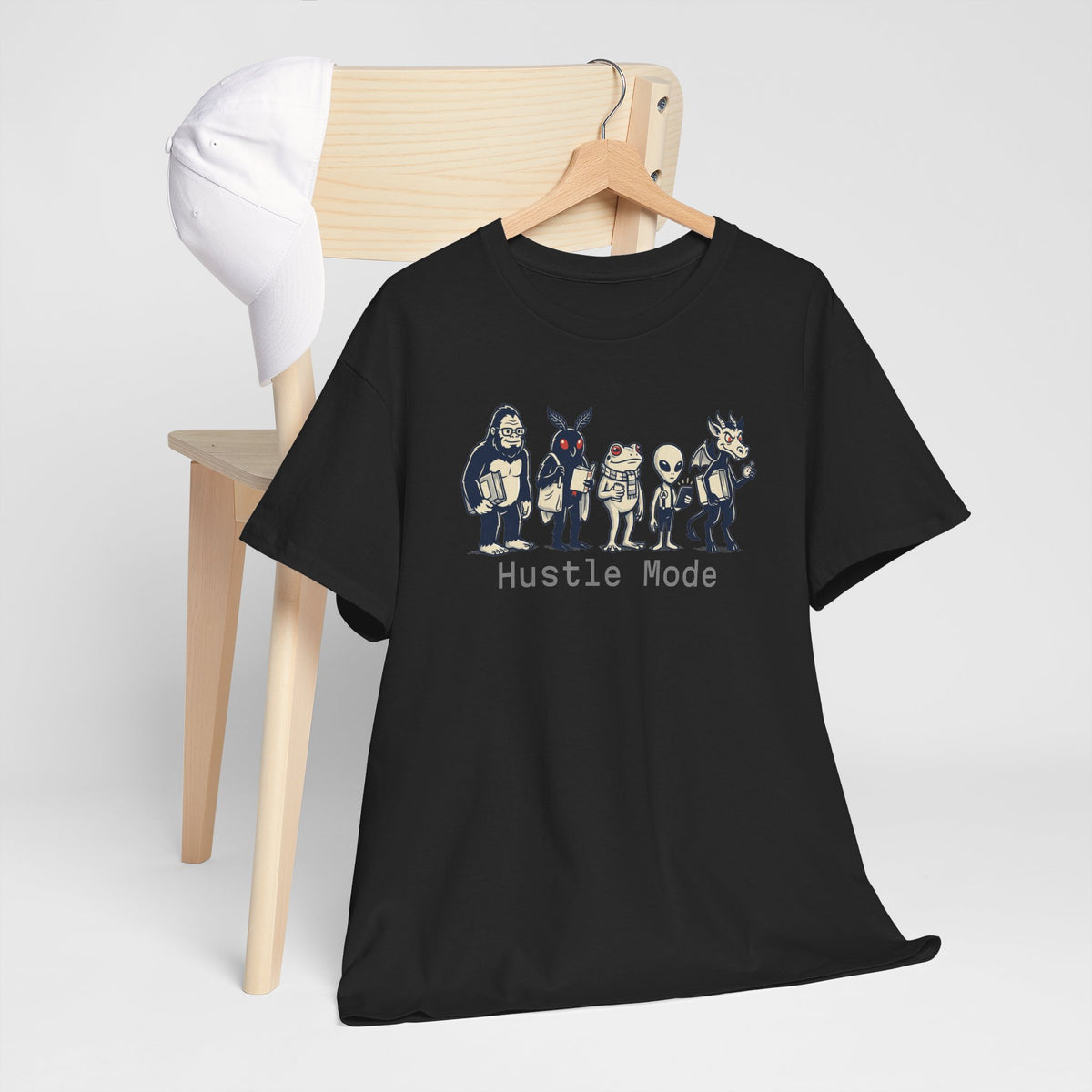 Hustle Mode Character Graphic T-Shirt