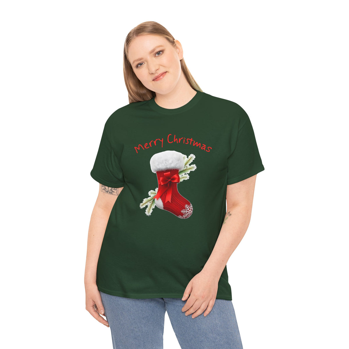 Holiday Stalking, Merry Christmas, Unisex Heavy Cotton Tee