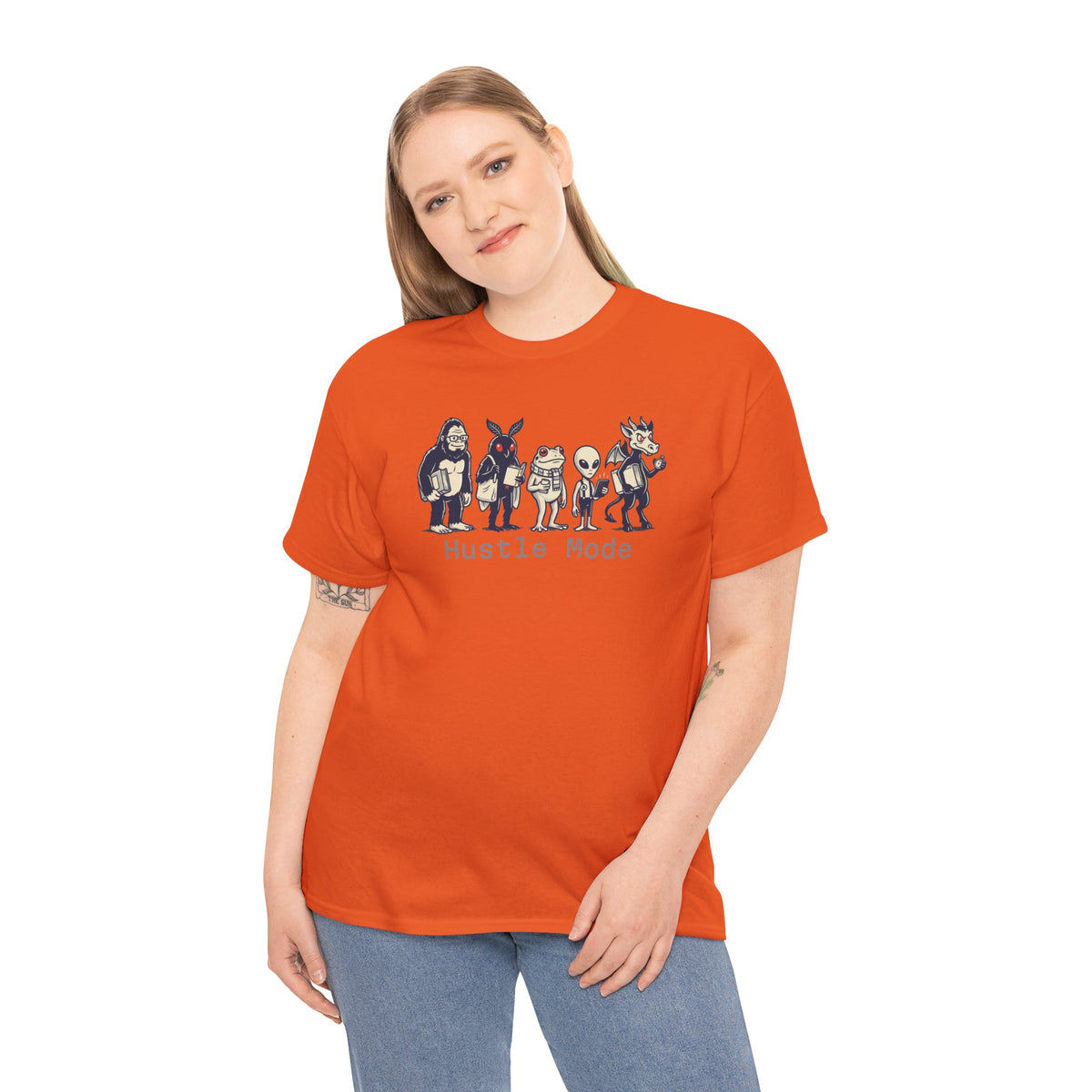 Hustle Mode Character Graphic T-Shirt