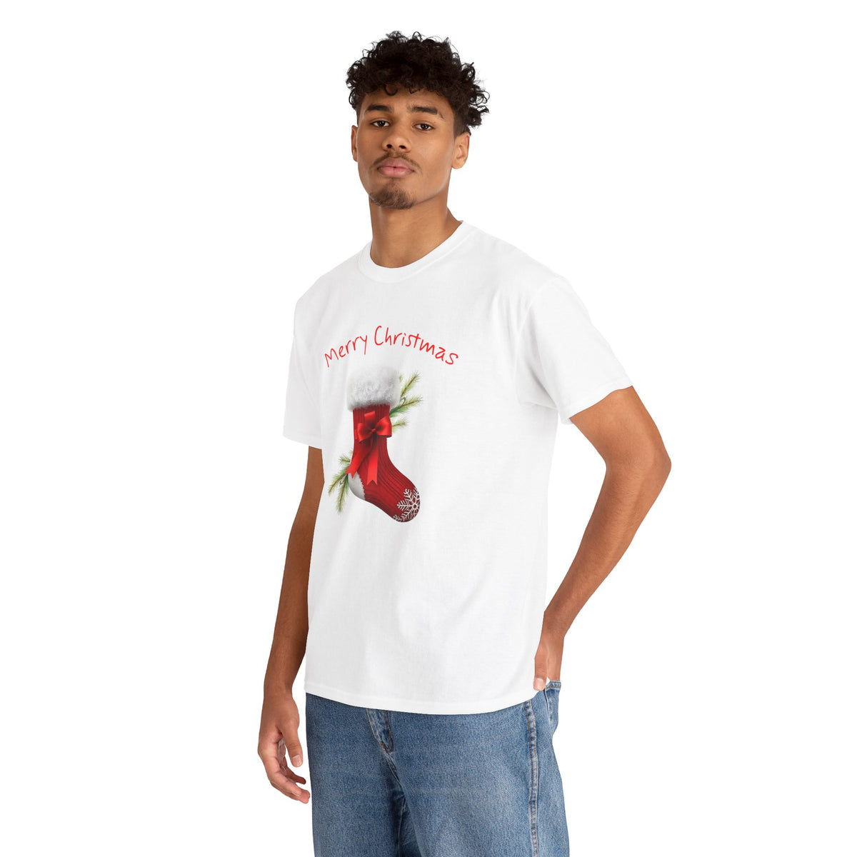 Holiday Stalking, Merry Christmas, Unisex Heavy Cotton Tee