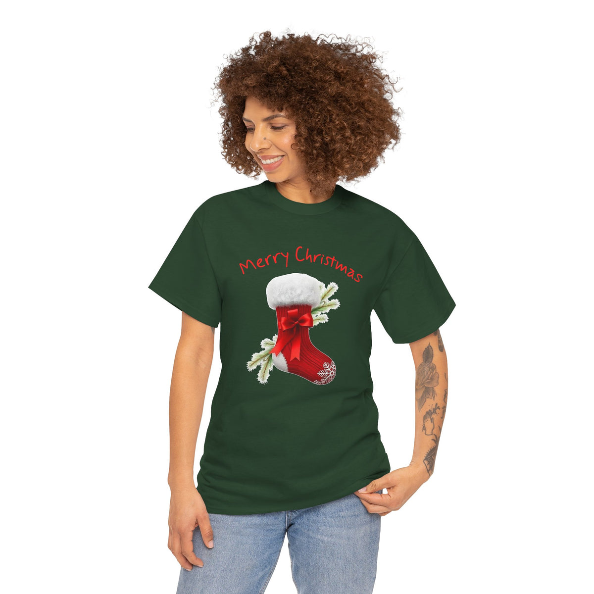Holiday Stalking, Merry Christmas, Unisex Heavy Cotton Tee