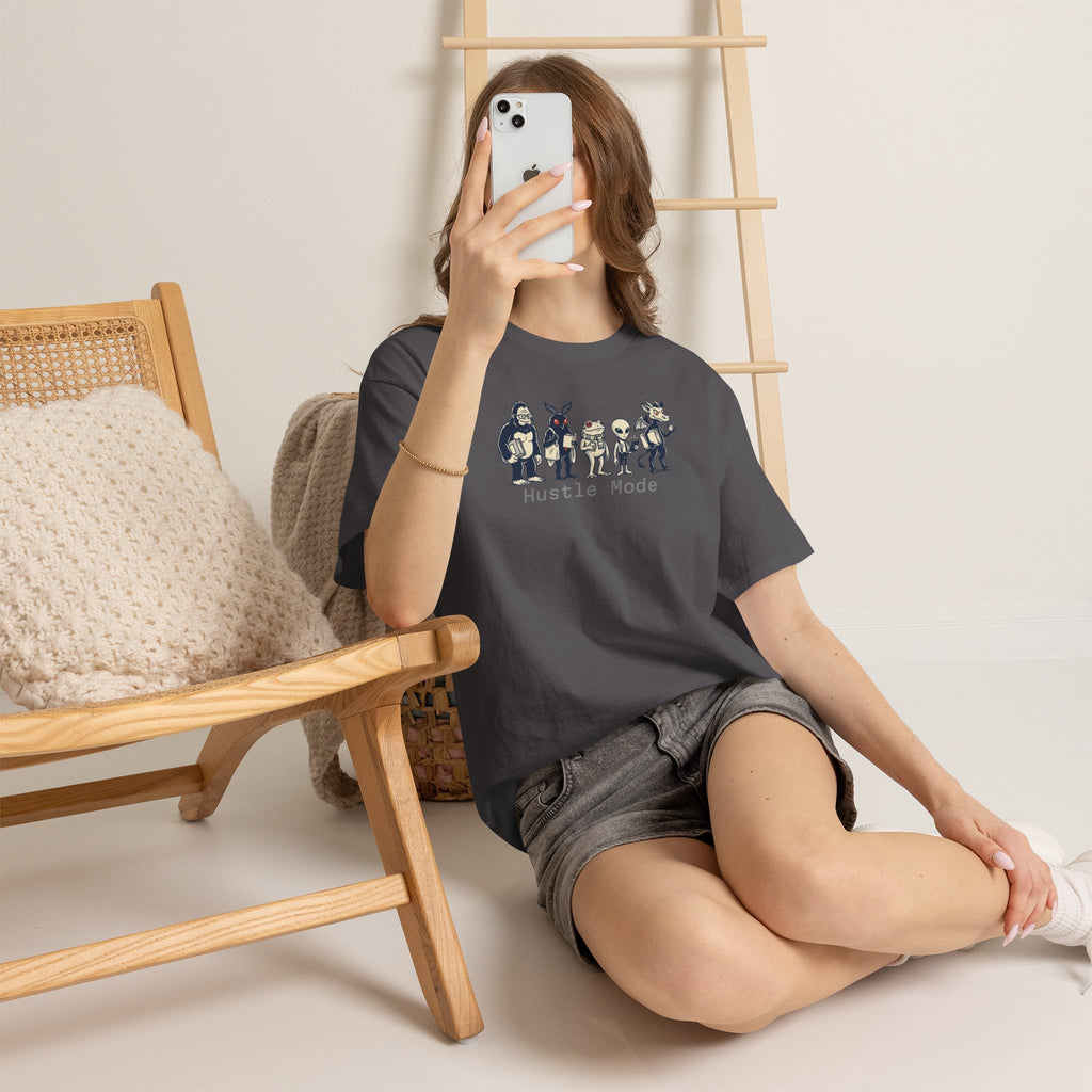 Hustle Mode Character Graphic T-Shirt