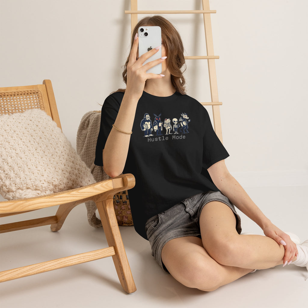 Hustle Mode Character Graphic T-Shirt