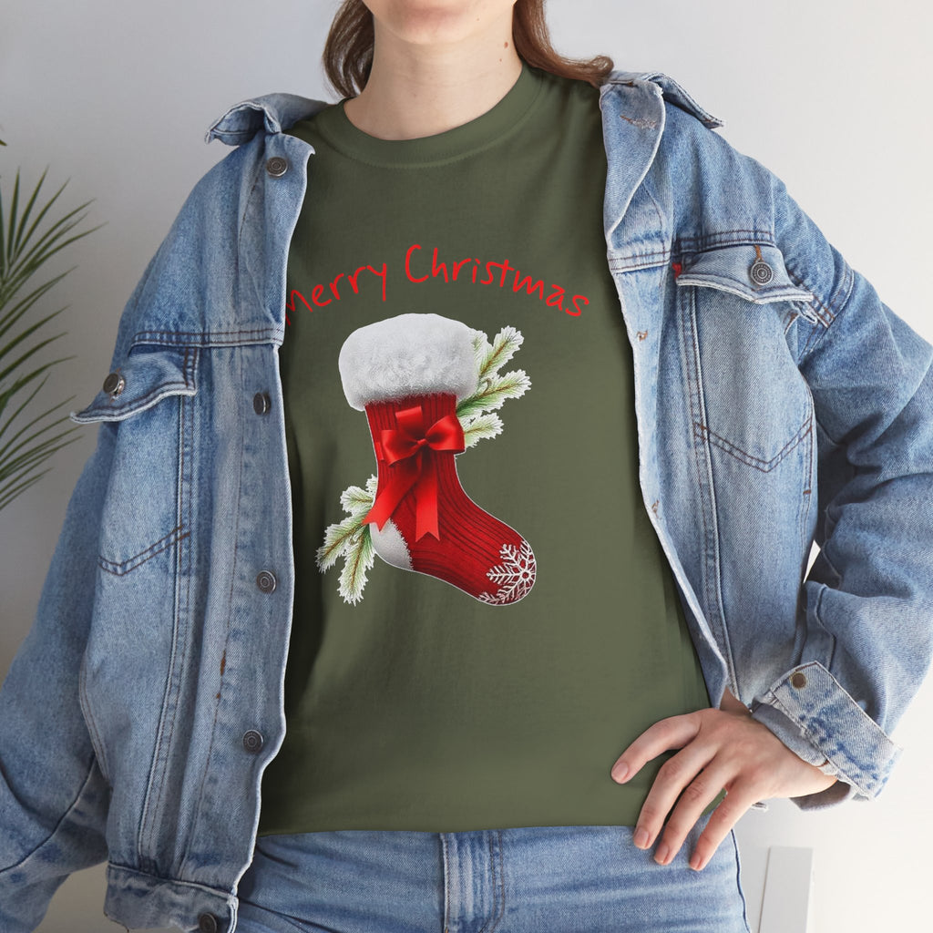 Holiday Stalking, Merry Christmas, Unisex Heavy Cotton Tee