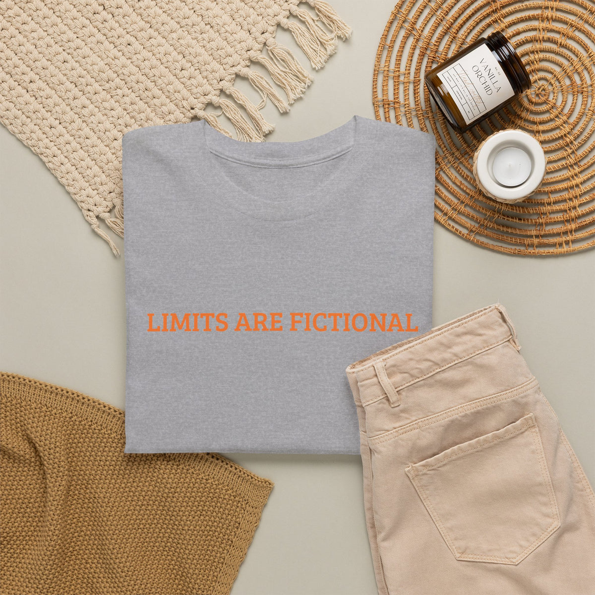 Limits Are Fictional, Motivation, Unisex Heavy Cotton Tee