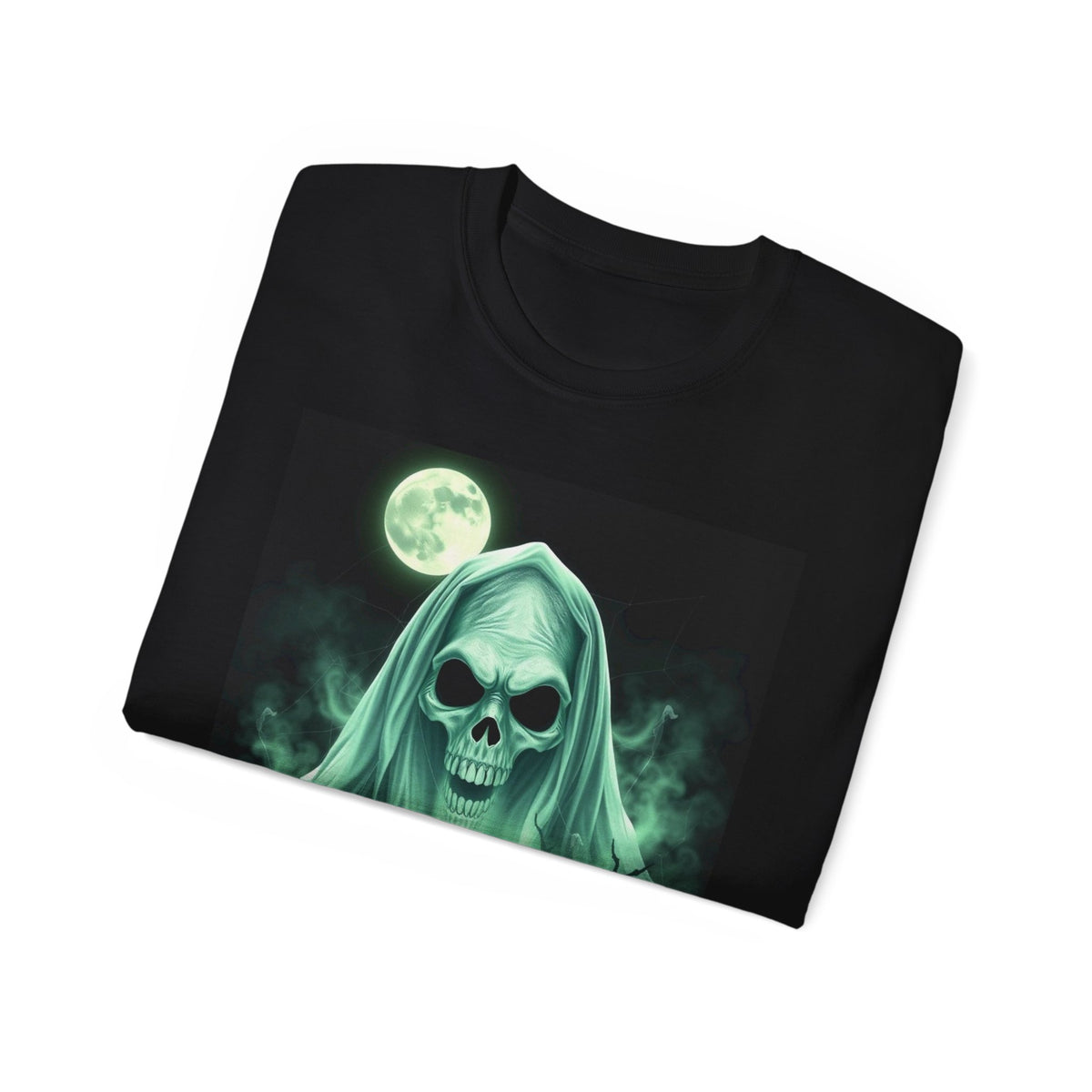 Skull Ghost Moon Halloween T-Shirt