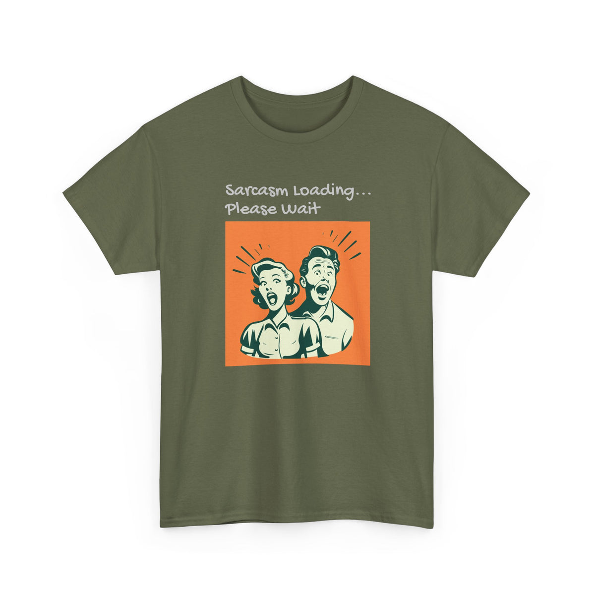 Sarcasm Loading, Funny, Heavy Cotton Tee