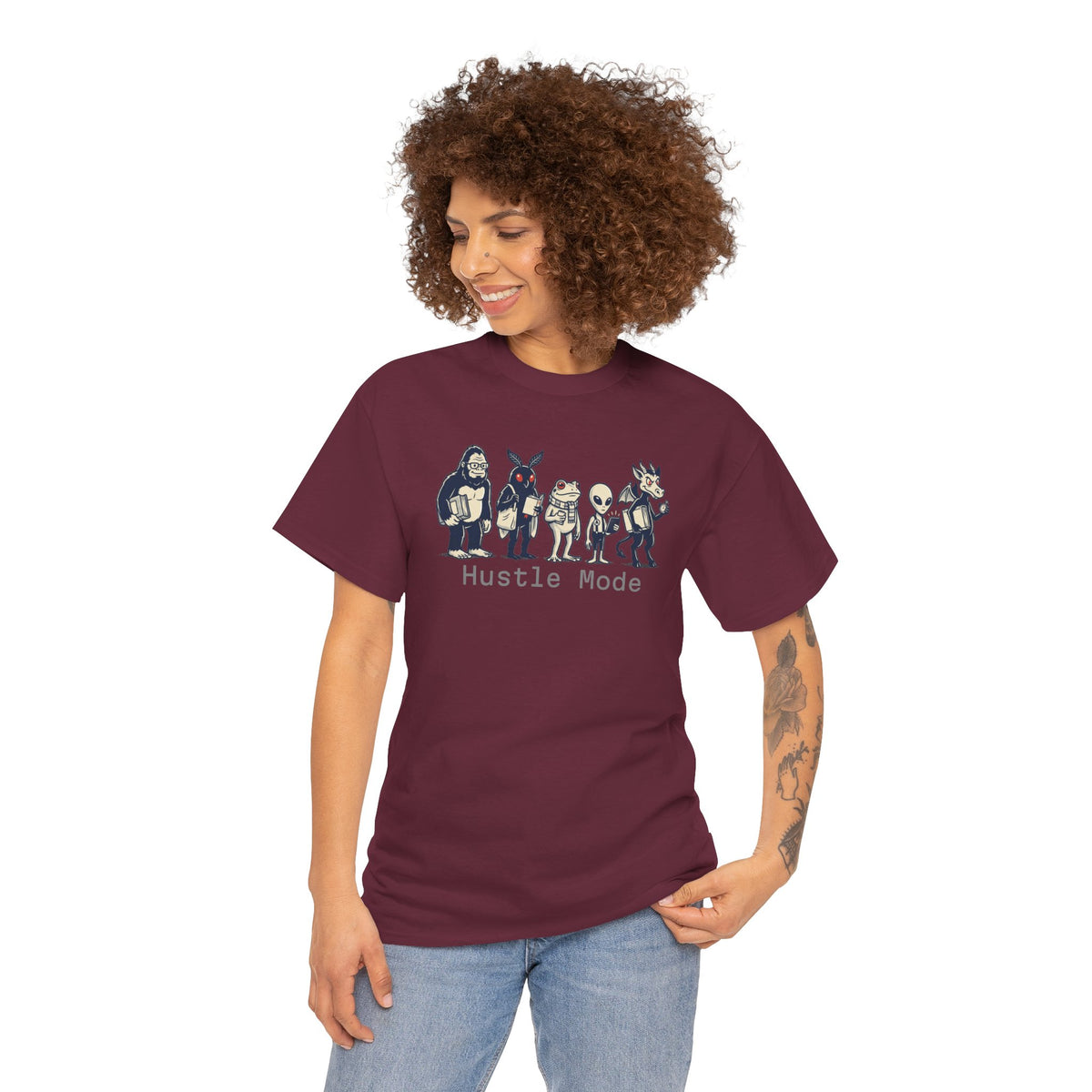 Hustle Mode Character Graphic T-Shirt