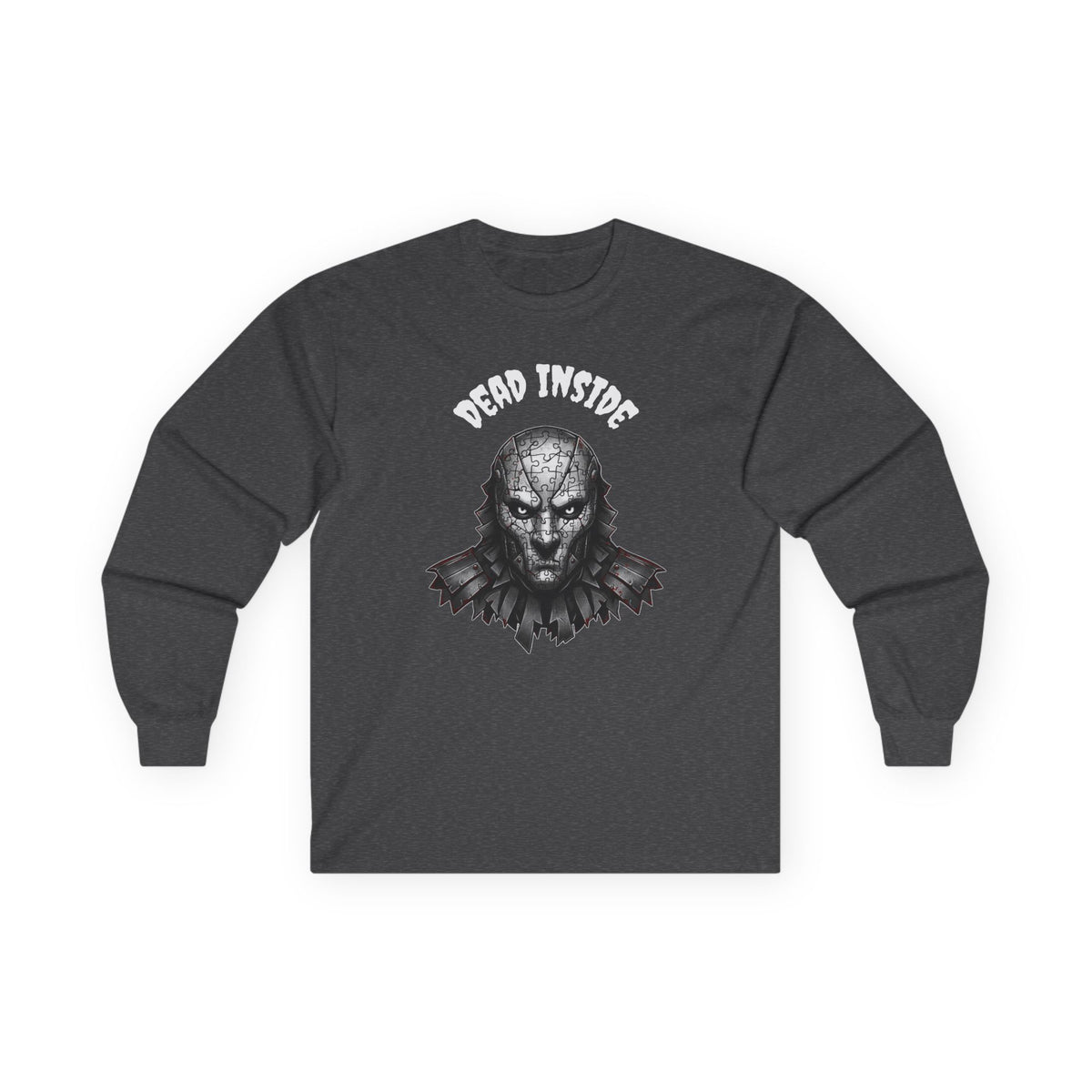 Dark Puzzle Skull Halloween Long Sleeve T-Shirt – Stay Weird Goods
