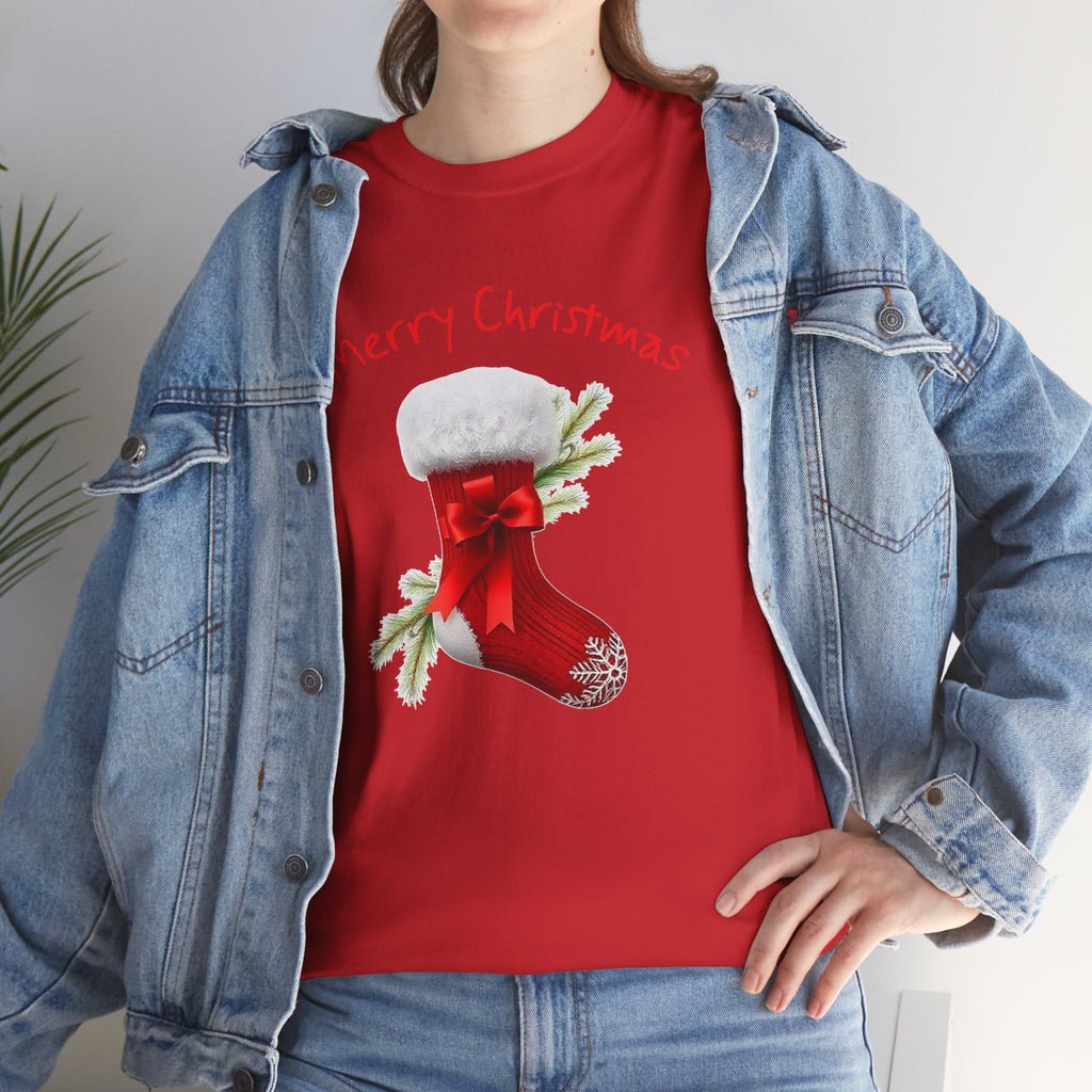 Holiday Stalking, Merry Christmas, Unisex Heavy Cotton Tee