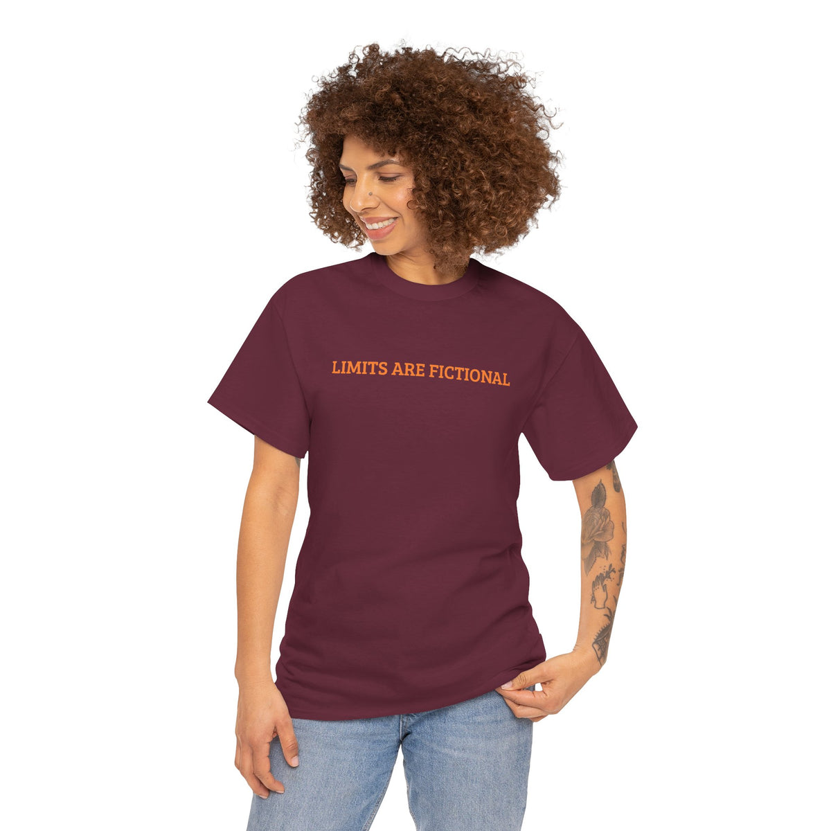 Limits Are Fictional, Motivation, Unisex Heavy Cotton Tee