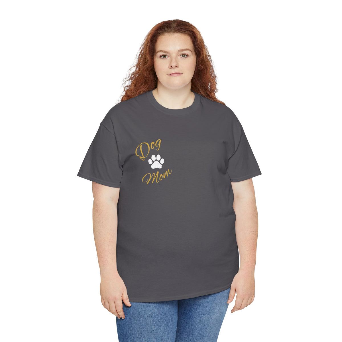 Dog Mom Tee, Unisex Heavy Cotton Tee