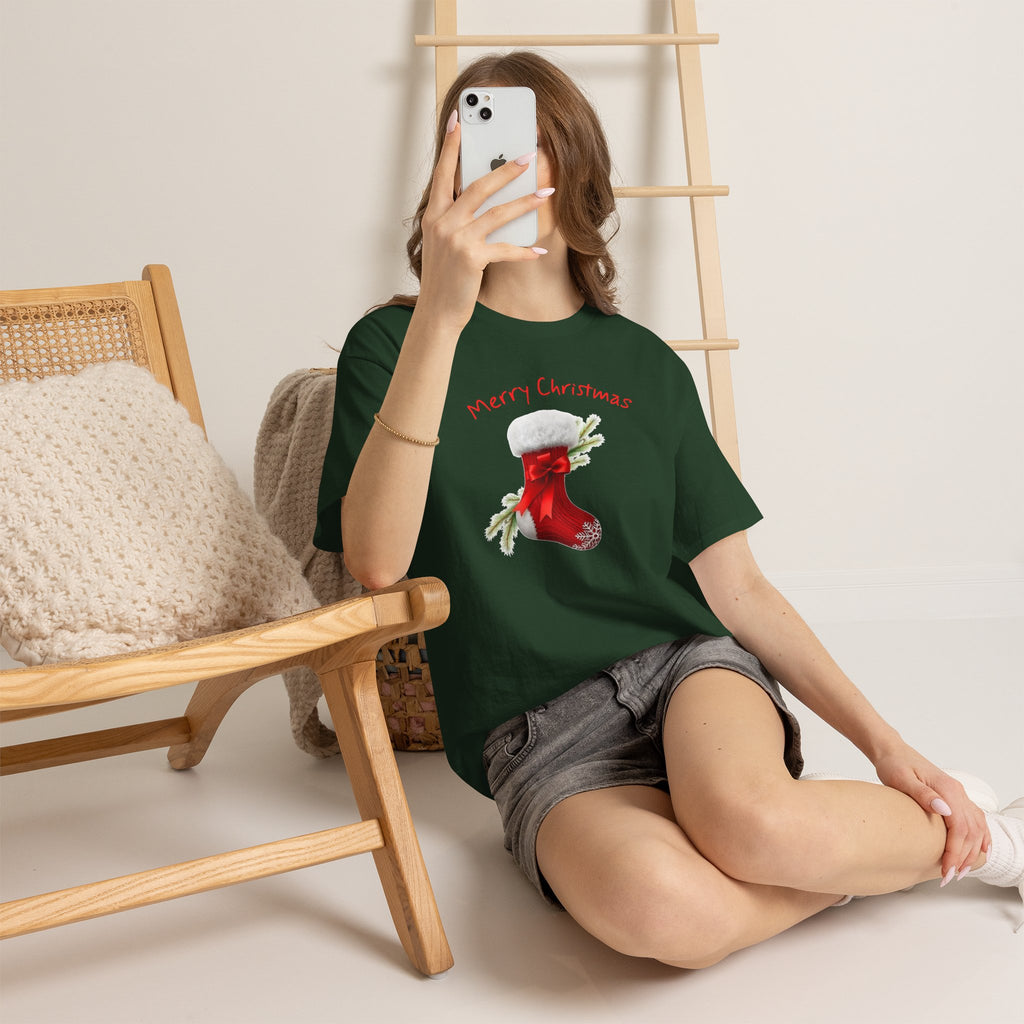 Holiday Stalking, Merry Christmas, Unisex Heavy Cotton Tee