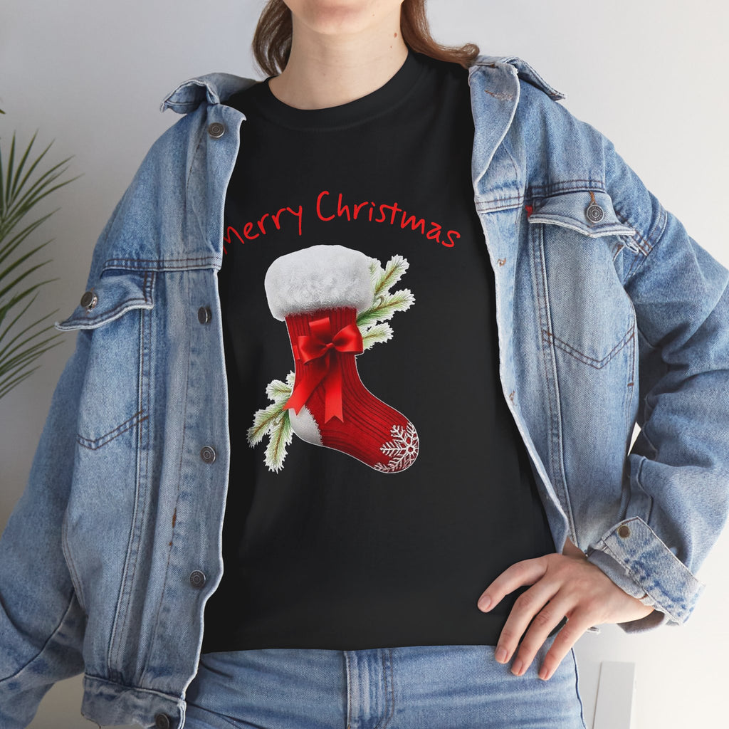 Holiday Stalking, Merry Christmas, Unisex Heavy Cotton Tee