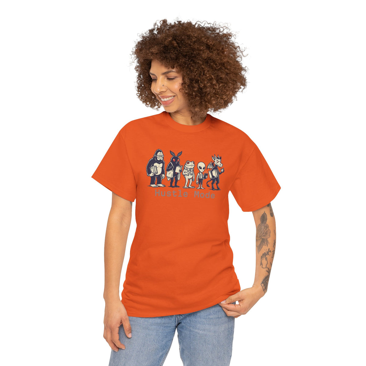 Hustle Mode Character Graphic T-Shirt