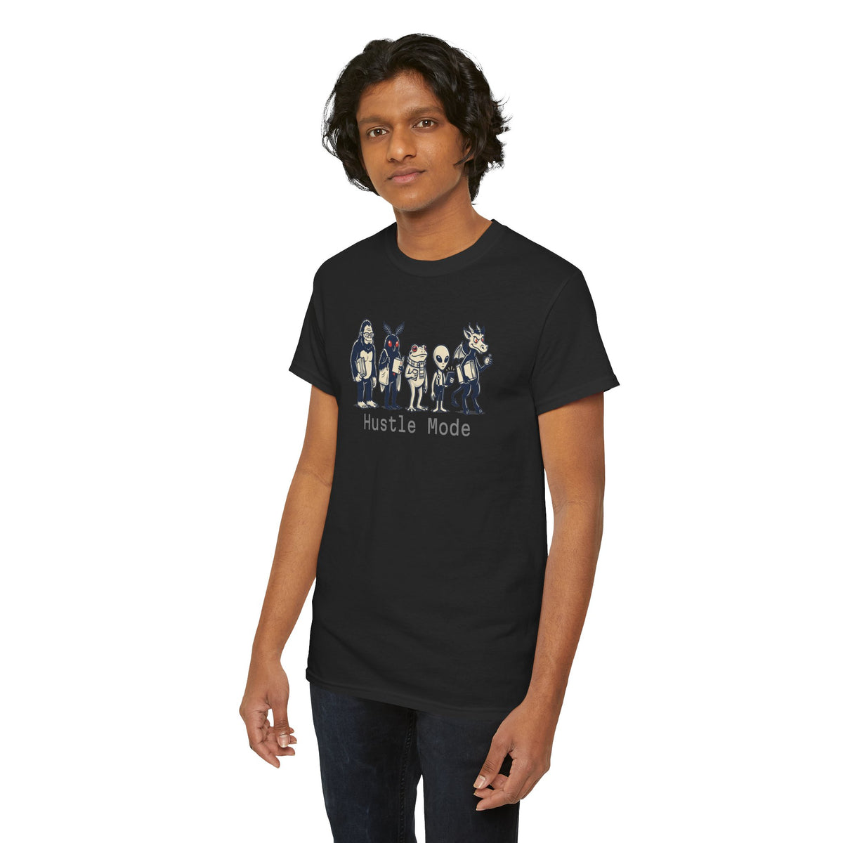 Hustle Mode Character Graphic T-Shirt