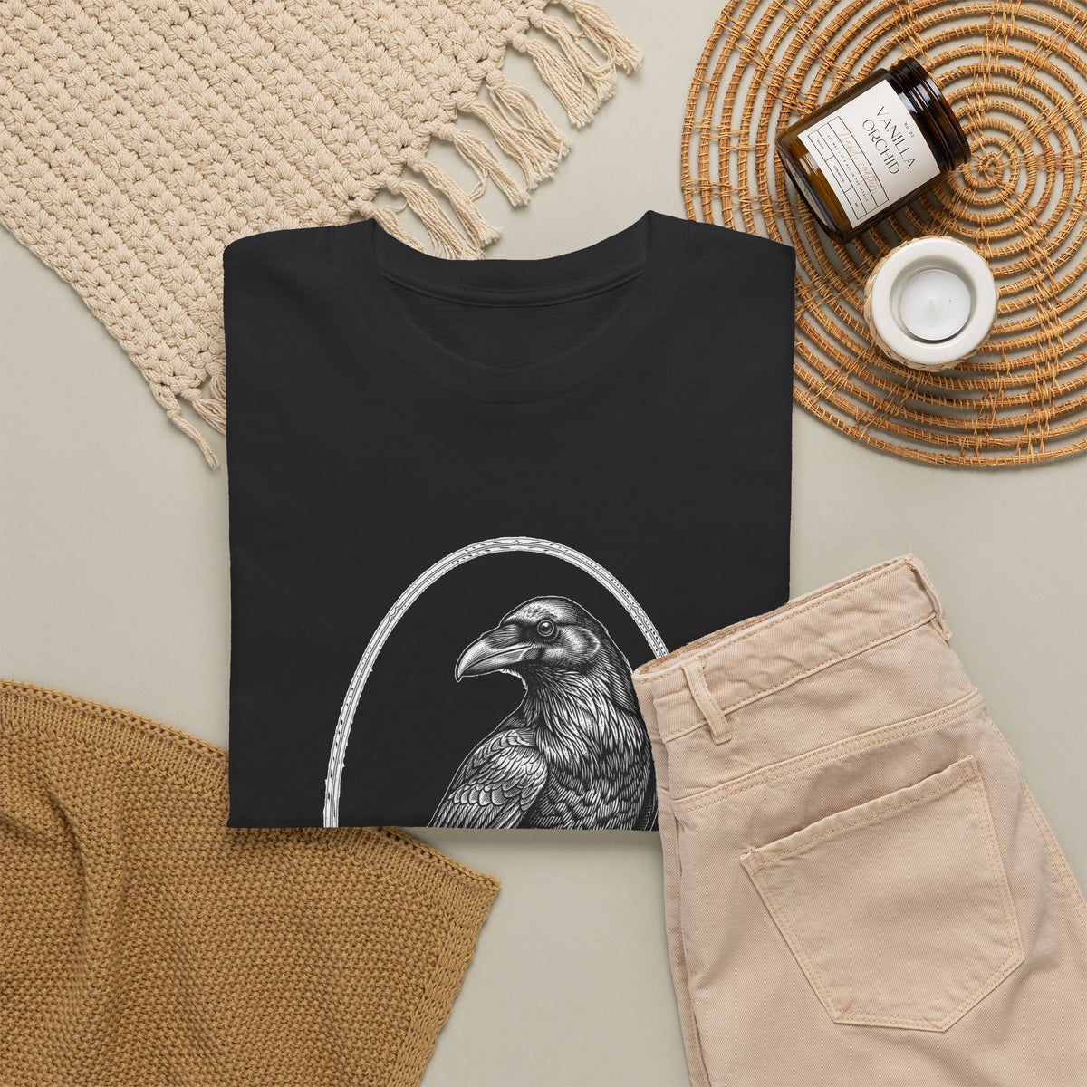 Raven Illustration T-Shirt