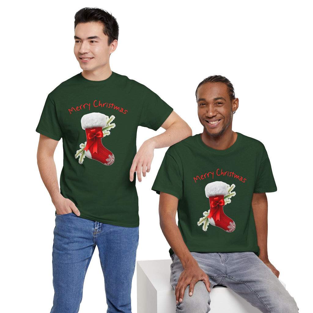 Holiday Stalking, Merry Christmas, Unisex Heavy Cotton Tee