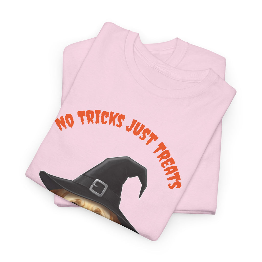 No Tricks Just Treats Golden Lab Halloween T-Shirt – Stay Weird Goods