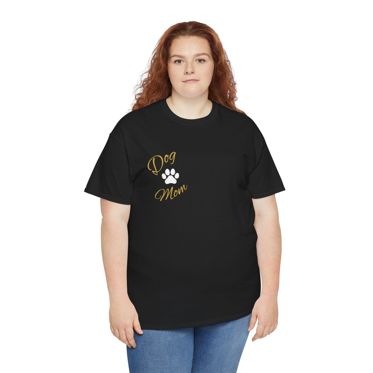 Dog Mom Tee, Unisex Heavy Cotton Tee
