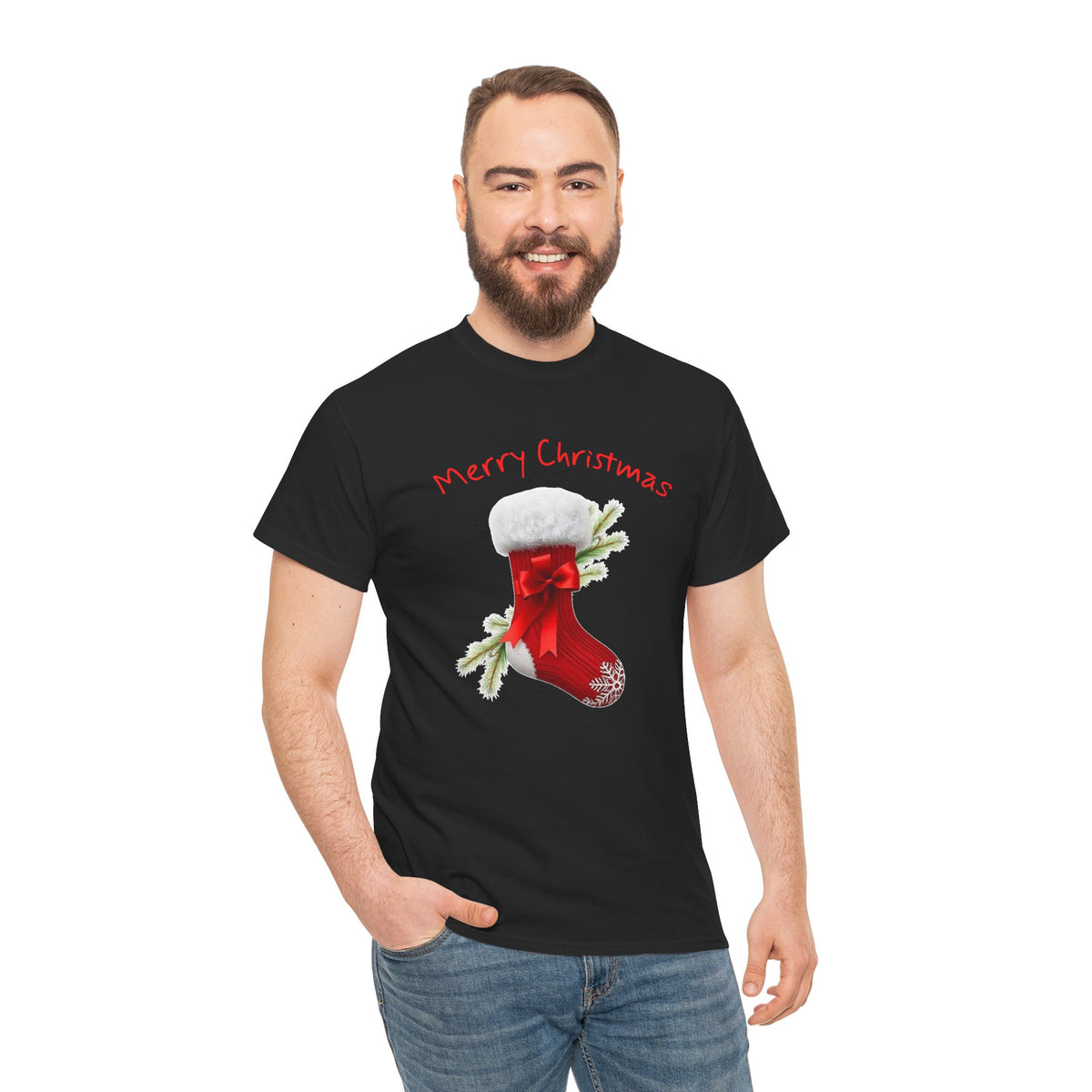 Holiday Stalking, Merry Christmas, Unisex Heavy Cotton Tee