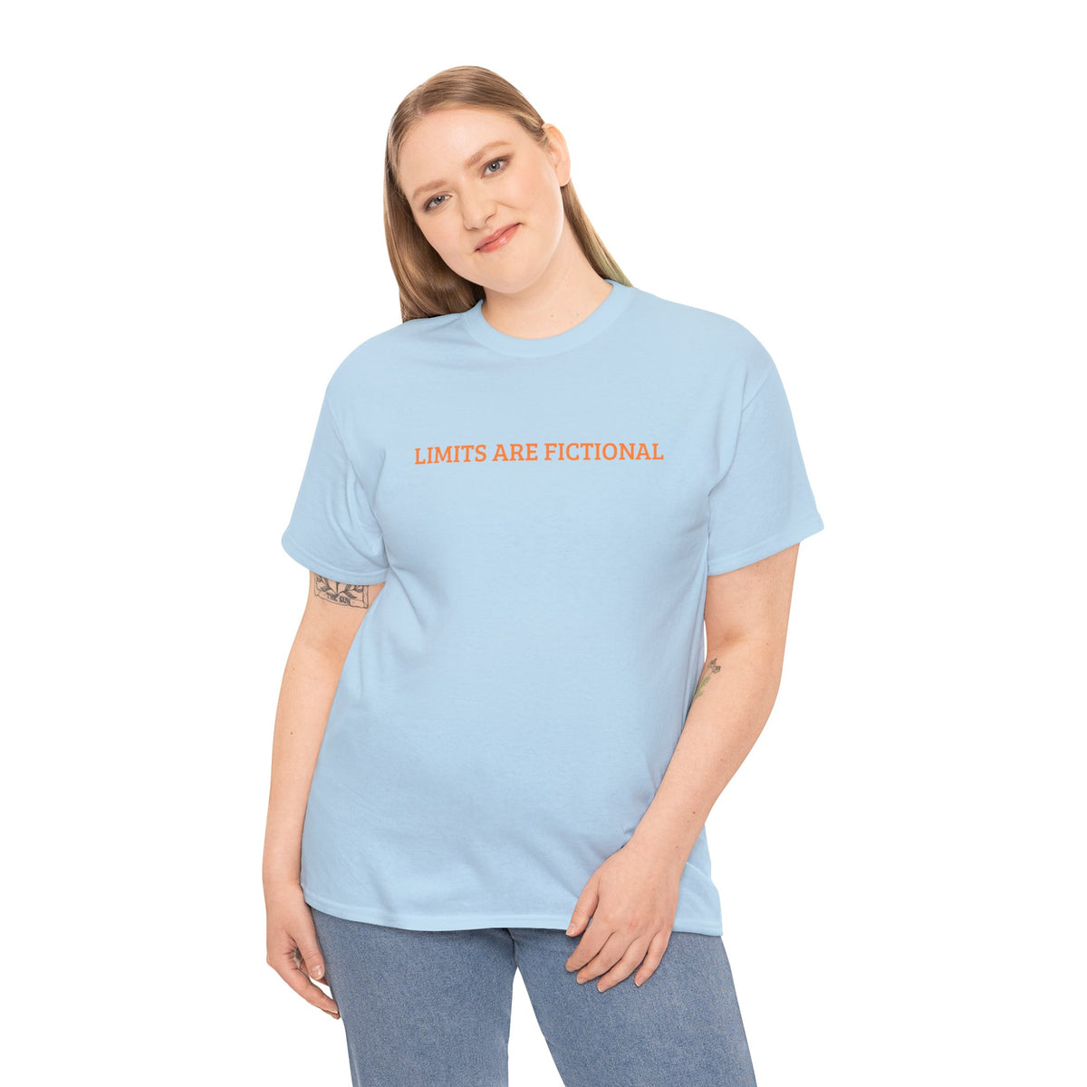 Limits Are Fictional, Motivation, Unisex Heavy Cotton Tee