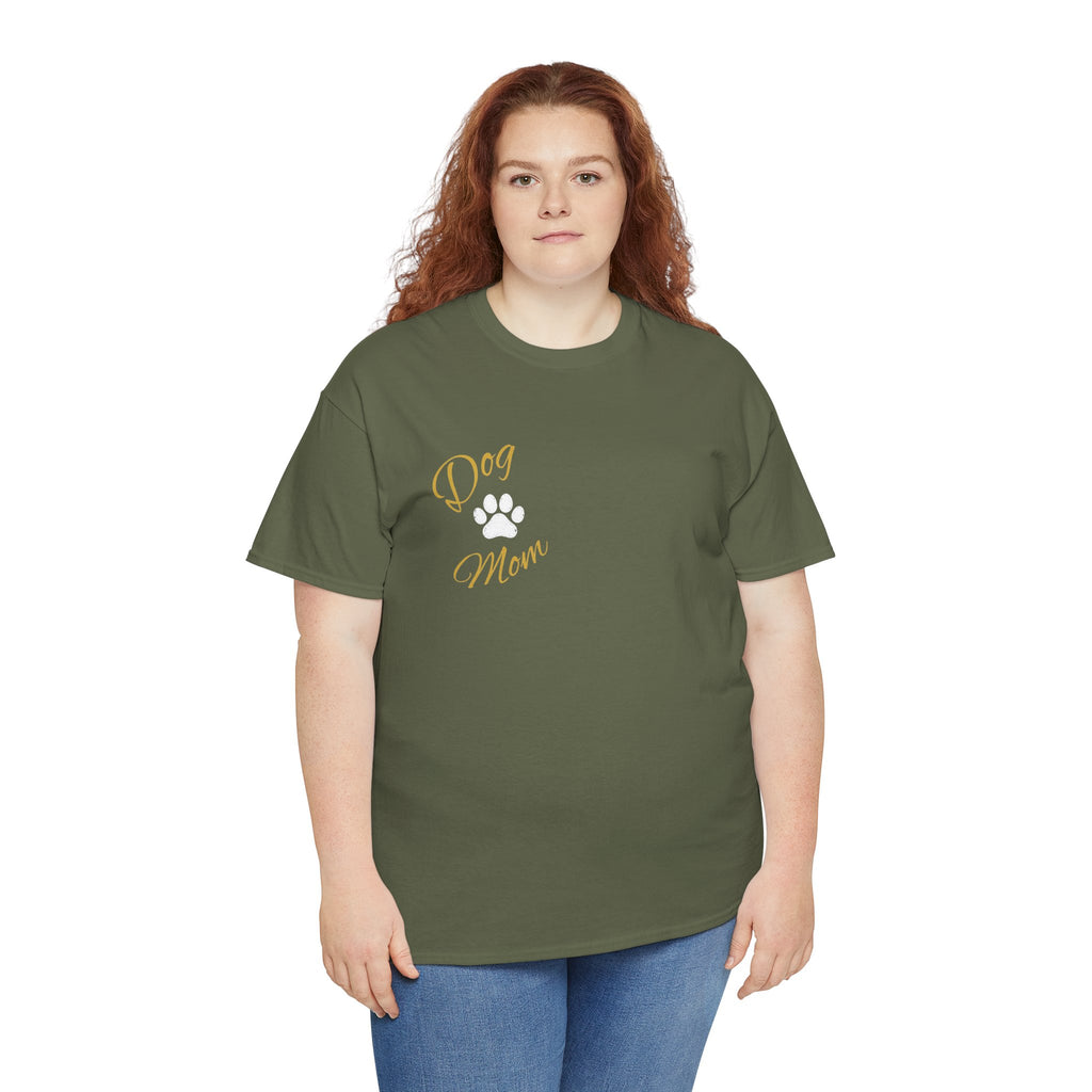Dog Mom Tee, Unisex Heavy Cotton Tee
