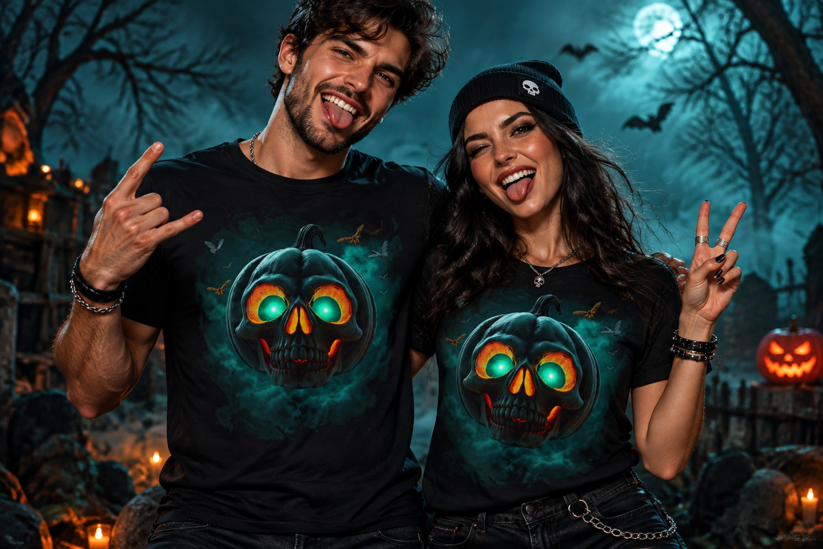 Spooky Pumpkin - Couple Lifestyle Shot